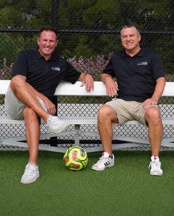 Mark Ish and Carl Kahlfeldt, Hello Turf owners
